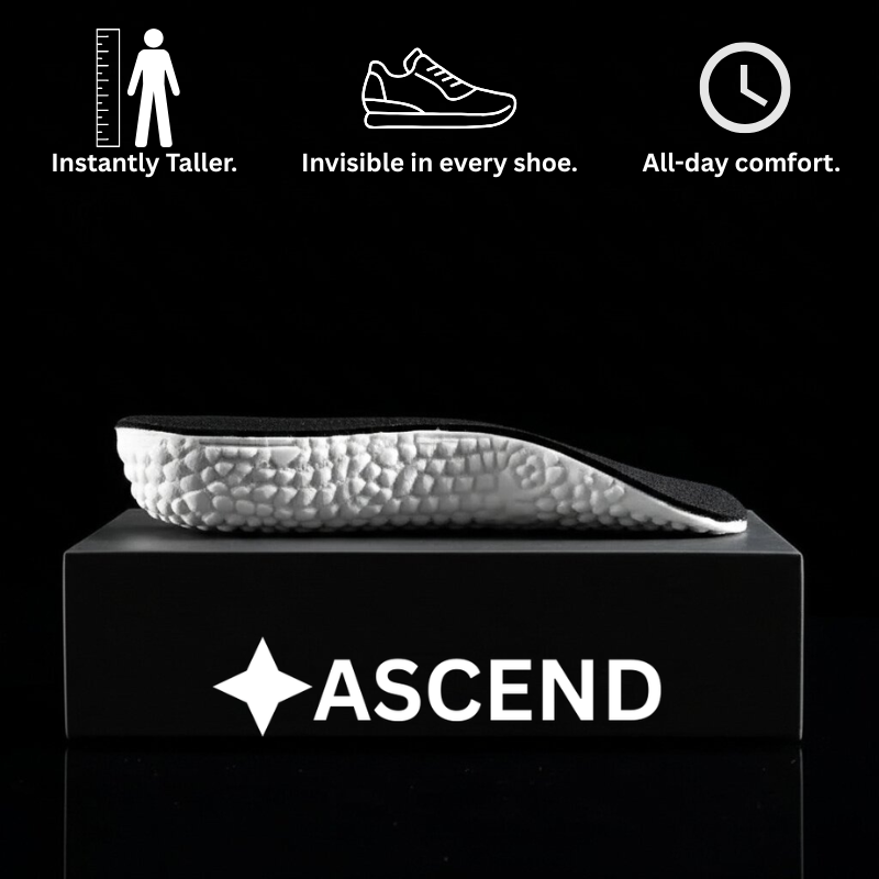 Ascend Unsichtbare Schuheinlagen zur Erhöhung der Körpergröße