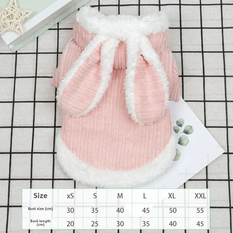 Lovable Cat Clothes Pet Autumn and Winterb Small Dog Kitten Two Legged Clothes Cat Puppy Warm Clothes Pet Costume Hairless Cat